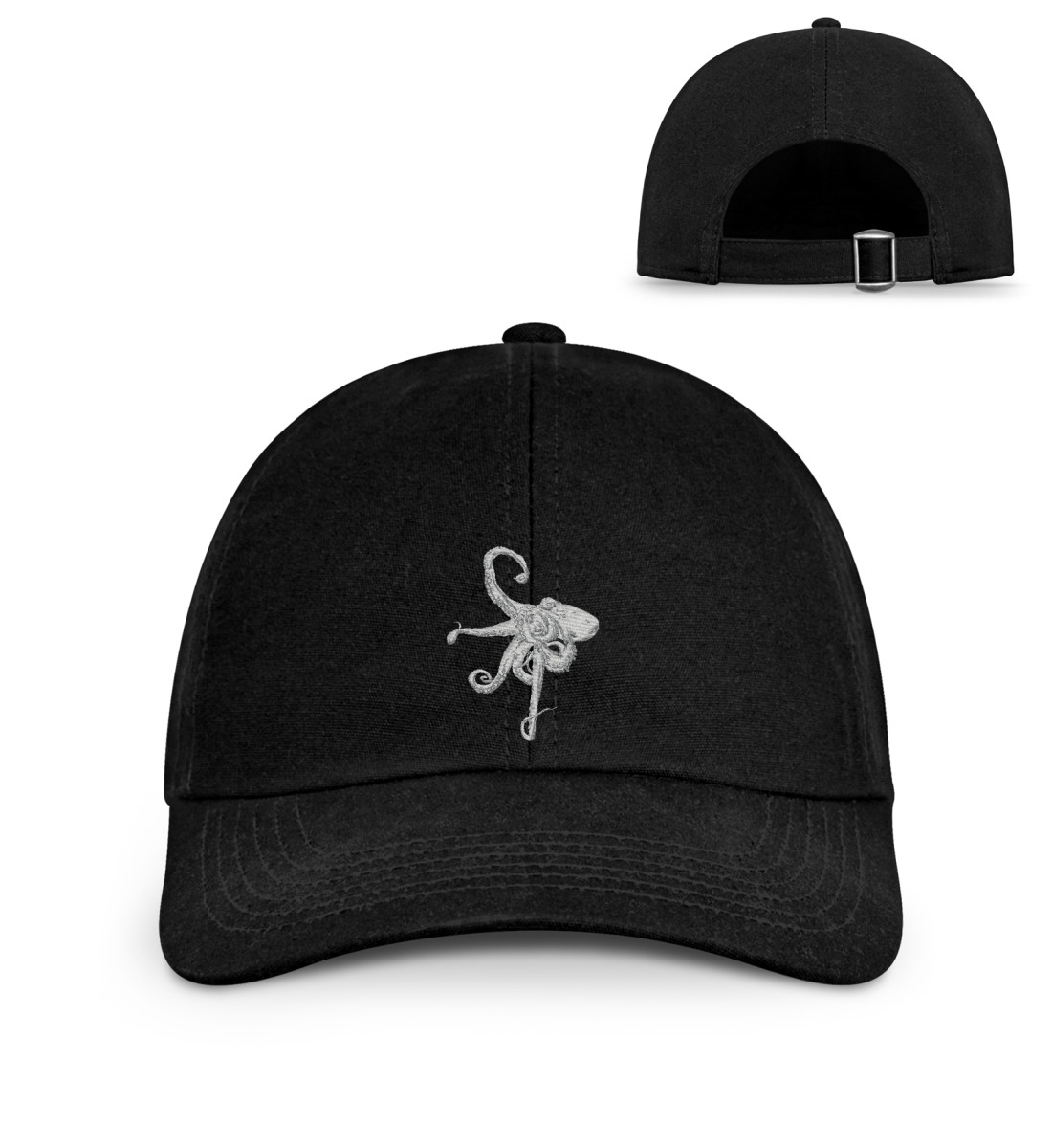 OCTOPUS CAP EMBROIDERED - Organic Baseball Kappe mit Stick-16